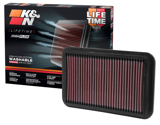 High-Flow Drop-In Replacement Air Filter <br> 88-91 Toyota Corolla, 90-93,00-05 Celica, MR2 Spyder