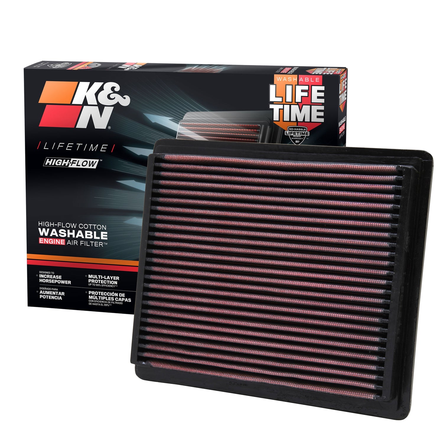 High-Flow Drop-In Replacement Air Filter <br> 97-01,04 Ford Explorer, 97-01 Mercury Mountaineer