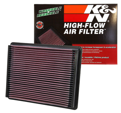 High-Flow Drop-In Replacement Air Filter <br> 03-18 Chevy Silverado GMC Sierra 1500, 99-04 2500
