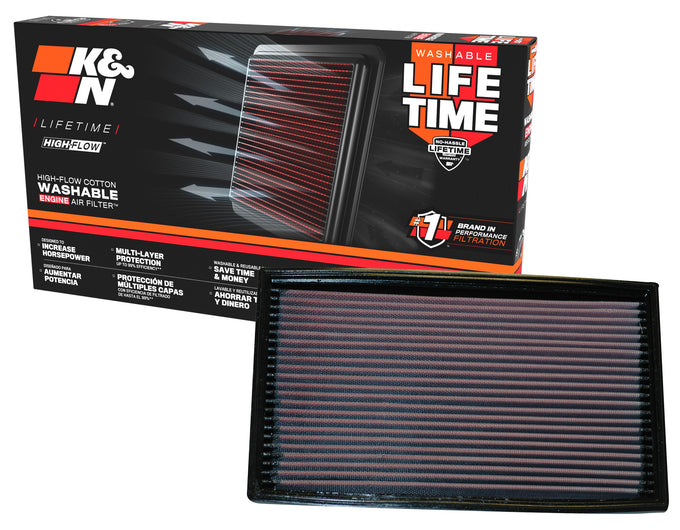 High-Flow Drop-In Replacement Air Filter <br> 98-03 Jaguar XJ8, 97-03 XJR, 97-06 XK8, 98-01 Vanden Plas