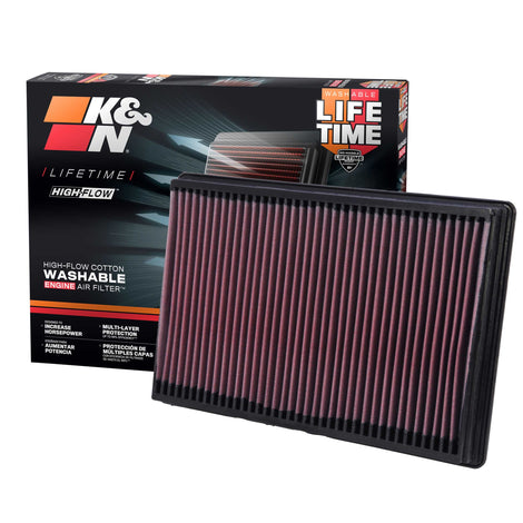 High-Flow Drop-In Replacement Air Filter <br> 02-25 Ram 1500, 03-18 2500 3500