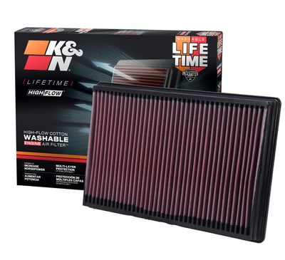 High-Flow Drop-In Replacement Air Filter <br> 02-25 Ram 1500, 03-18 2500 3500