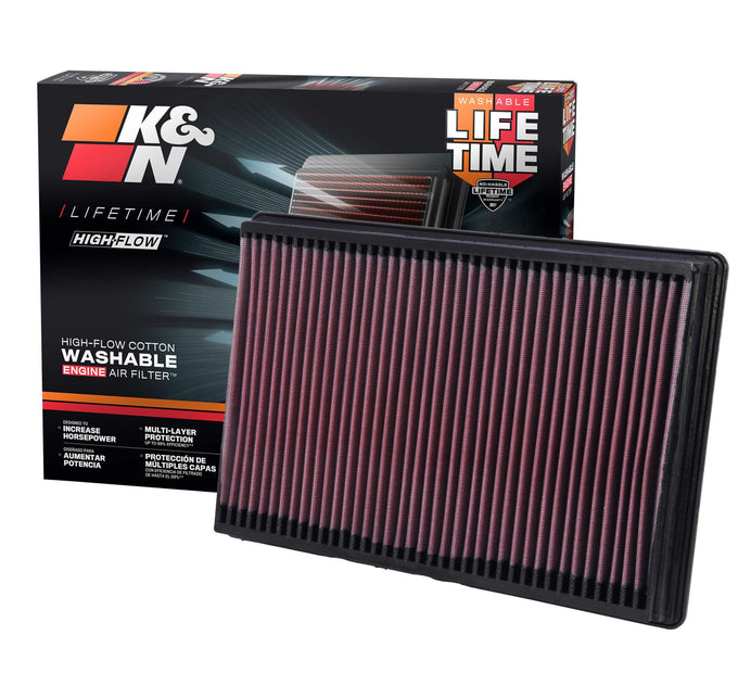 High-Flow Drop-In Replacement Air Filter <br> 02-25 Ram 1500, 03-18 2500 3500