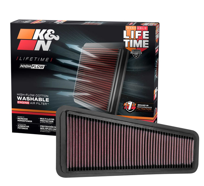 High-Flow Drop-In Replacement Air Filter <br> 05-15 Toyota Tacoma, 03-09 4Runner, 05-10 Tundra