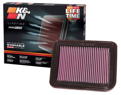 High-Flow Drop-In Replacement Air Filter <br> 04-11 MIT Endeavor, 04-12 Galant, 06-12 Eclipse