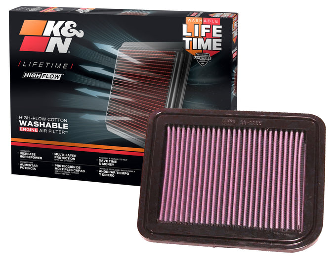 High-Flow Drop-In Replacement Air Filter <br> 04-11 MIT Endeavor, 04-12 Galant, 06-12 Eclipse