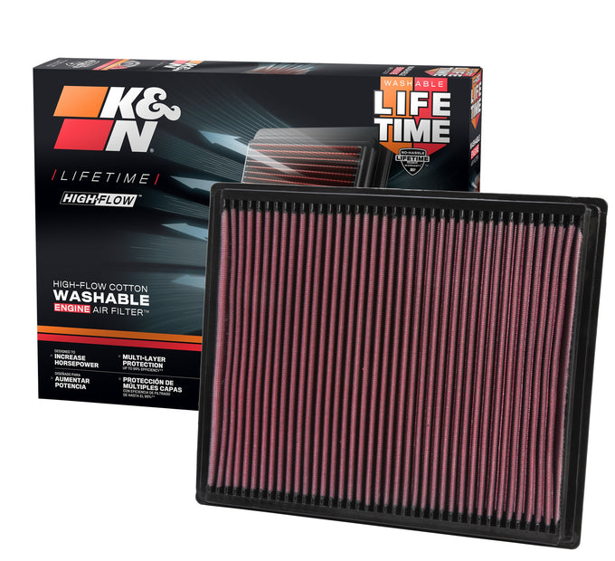 High-Flow Drop-In Replacement Air Filter <br> 05-15 Nissan Xterra Armada, 05-12 Pathfinder, 05-19 Frontier