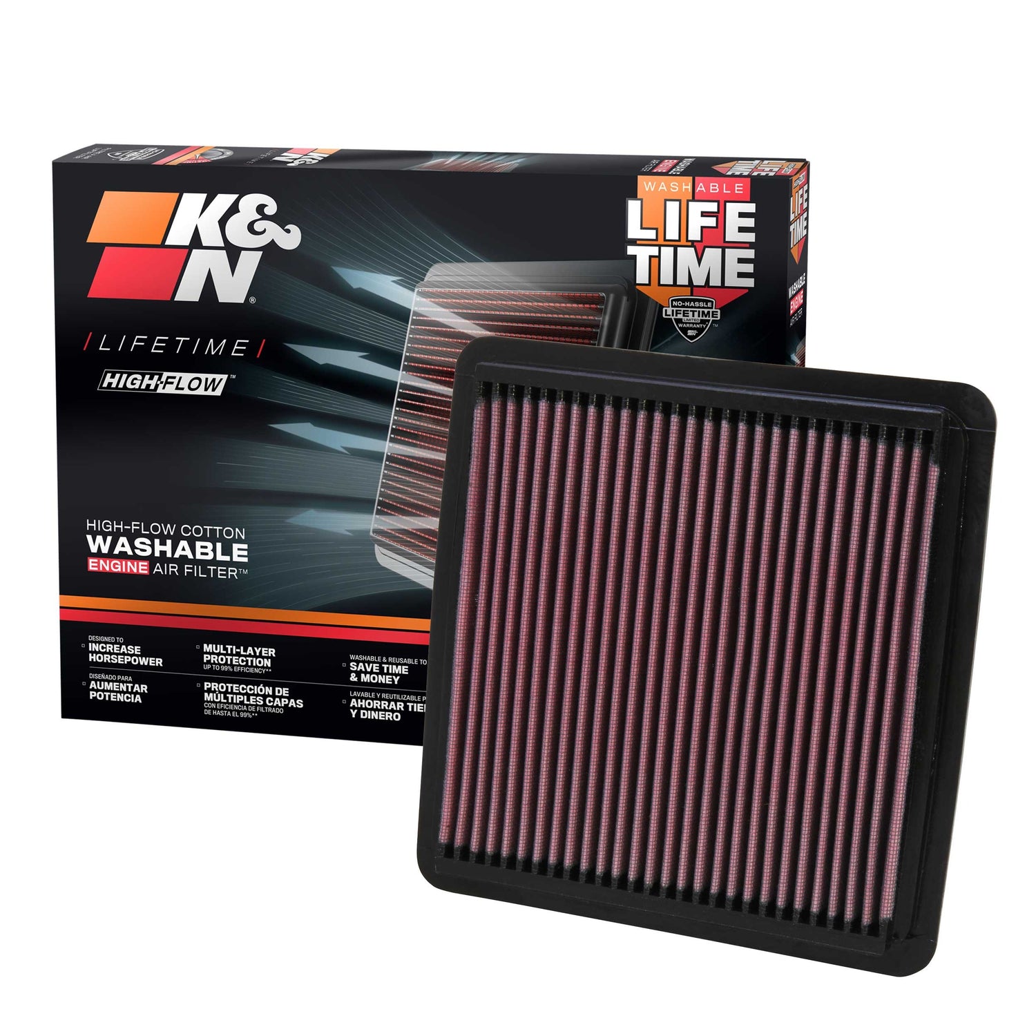 High-Flow Drop-In Replacement Air Filter <br> 05-19 Subaru Legacy Outback, 09-18 Forester, 08-16 Impreza