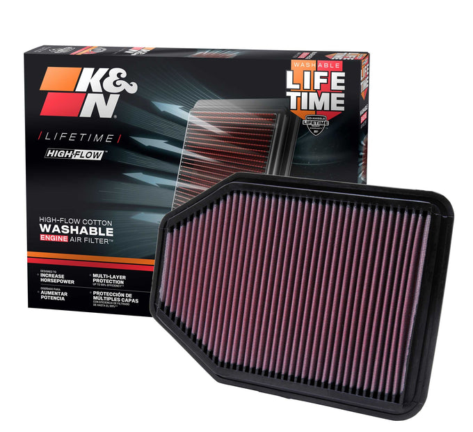 High-Flow Drop-In Replacement Air Filter <br> 07-17 Jeep Wrangler, 2018 JK