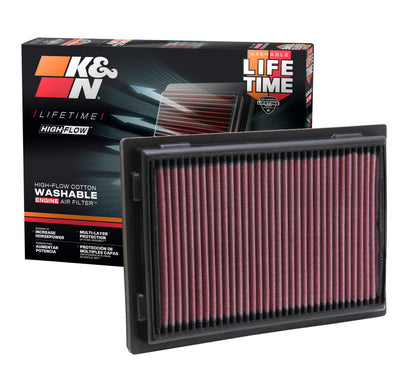 High-Flow Drop-In Replacement Air Filter <br> 12-17 Toyota Camry, 13-18 Avalon RAV4, 07-17 Lexus LS460