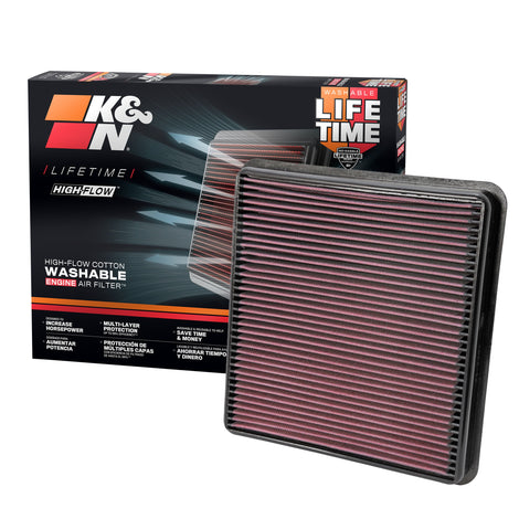 High-Flow Drop-In Replacement Air Filter <br> 07-14 Toyota Tundra, 08-21 Land Cruiser, 08-13 Sequoia