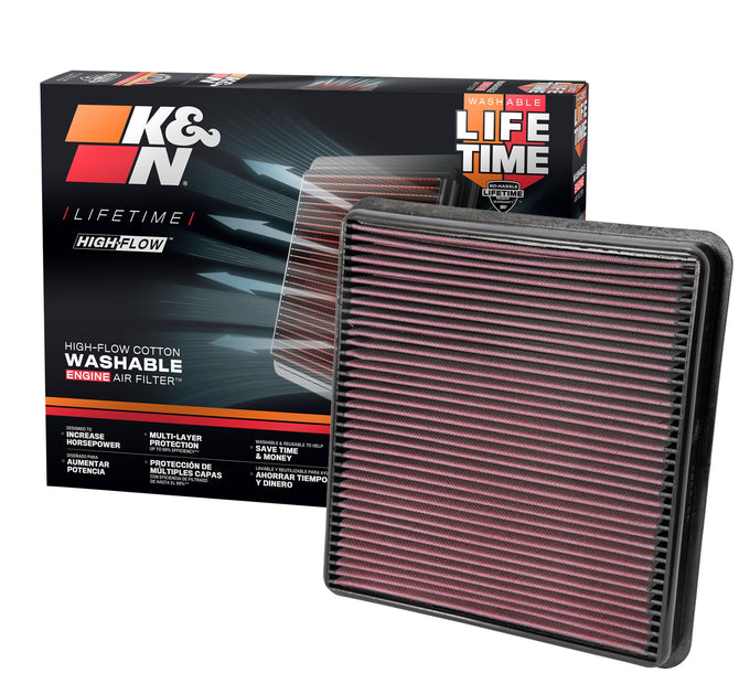 High-Flow Drop-In Replacement Air Filter <br> 07-14 Toyota Tundra, 08-21 Land Cruiser, 08-13 Sequoia