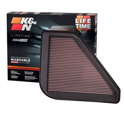 High-Flow Drop-In Replacement Air Filter <br> 07-16 GMC Acadia, 07-10 Saturn Outlook, 08-17 Buick Enclave