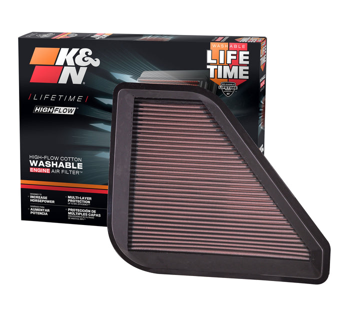 High-Flow Drop-In Replacement Air Filter <br> 07-16 GMC Acadia, 07-10 Saturn Outlook, 08-17 Buick Enclave