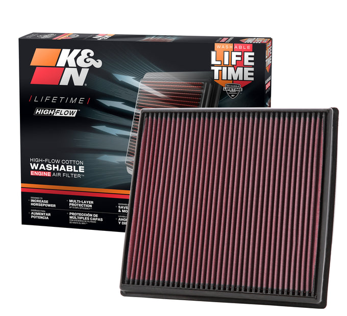 High-Flow Drop-In Replacement Air Filter <br> 10-17 BMW 535i GT, 11-18 X5, 11-17 X3 535i GT xDrive