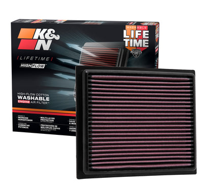 High-Flow Drop-In Replacement Air Filter <br> 10-15 Toyota Prius, 12-18 Prius V, 16-18 RAV4