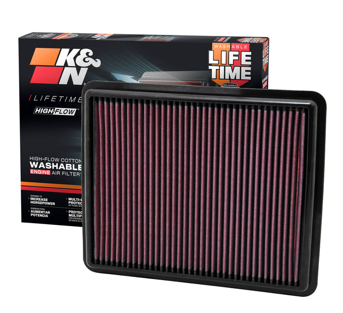 High-Flow Drop-In Replacement Air Filter <br> 10-12 Hyundai Santa Fe, 11-13 Kia Sorento, 11-15 Sonata