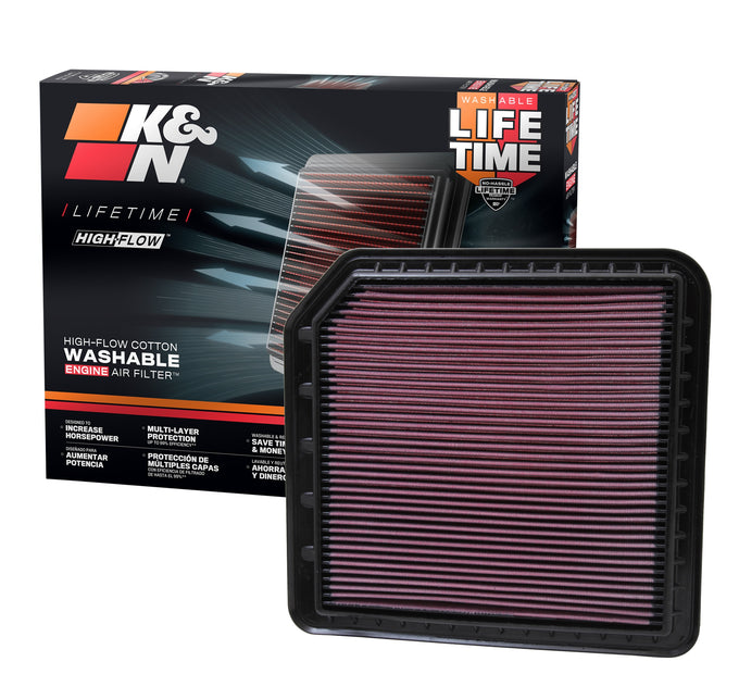 High-Flow Drop-In Replacement Air Filter <br> 11-13 INFINITI QX56, 14-24 QX80, 17-24 Nissan Armada