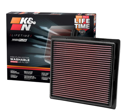 High-Flow Drop-In Replacement Air Filter <br> 11-21 Jeep Grand Cherokee, 11-25 Dodge Durango, 2022 WK