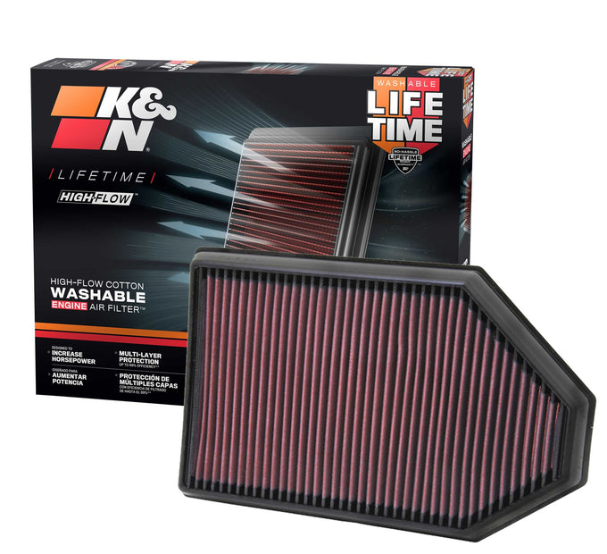 High-Flow Drop-In Replacement Air Filter <br> 11-23 Dodge Challenger Charger, Chrysler 300