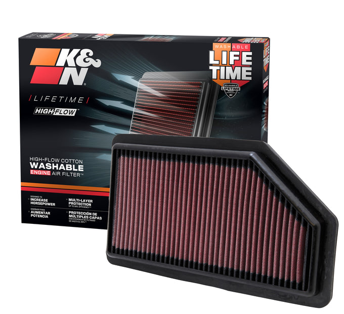 High-Flow Drop-In Replacement Air Filter <br> 2011-2017 Honda Odyssey