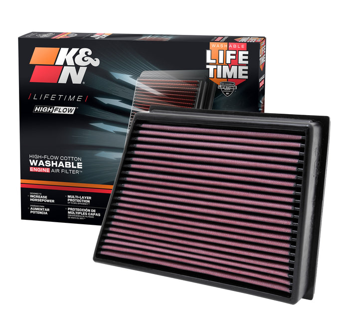 High-Flow Drop-In Replacement Air Filter <br> 11-16 Chevy Silverado GMC Sierra 2500 3500 HD