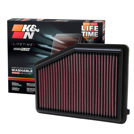 High-Flow Drop-In Replacement Air Filter <br> 12-15 Honda Civic, 13-15 Acura ILX