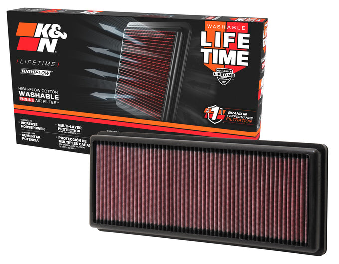 High-Flow Drop-In Replacement Air Filter <br> 2012-2017 Fiat 500