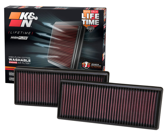 High-Flow Drop-In Replacement Air Filter <br> 13-19 Mercedes-Benz SL63 AMG SL500, 12-14 ML550 CLS63 AMG