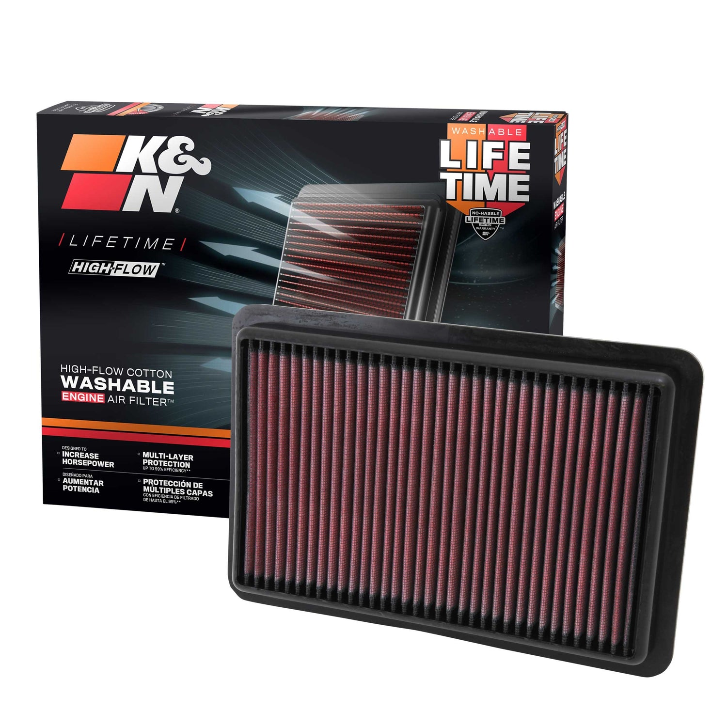 High-Flow Drop-In Replacement Air Filter <br> 12-18 Mazda 3/ 6, CX-5, 3 Sport