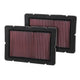 High-Flow Drop-In Replacement Air Filter <br> 00-05 Ferrari 360, 05-09 F430