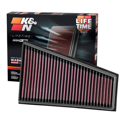 High-Flow Drop-In Replacement Air Filter <br> 14-20 Mercedes-Benz GLA250, 13-19 CLA250 CLA200