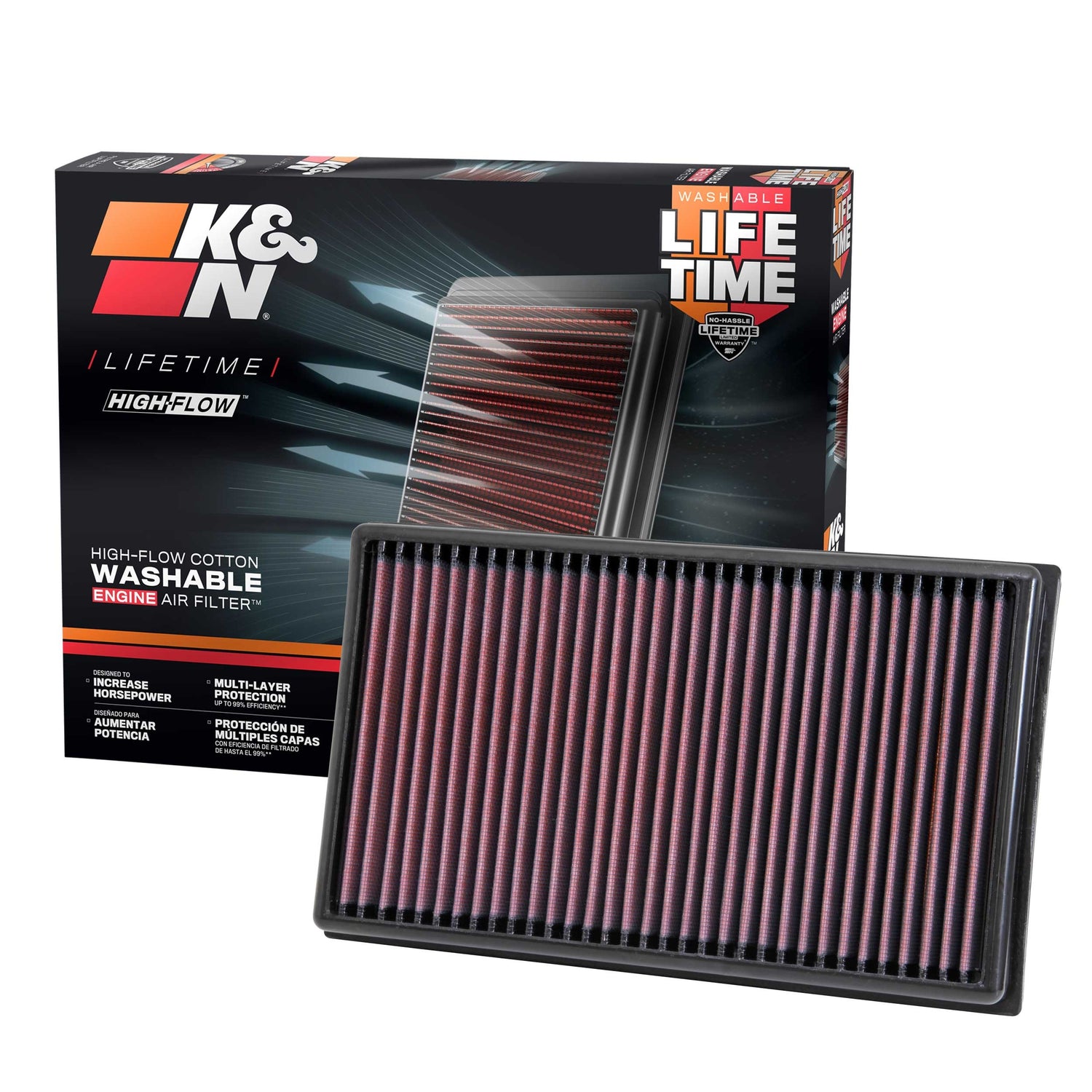 High-Flow Drop-In Replacement Air Filter <br> 16-25 Audi Seat Volkswagen