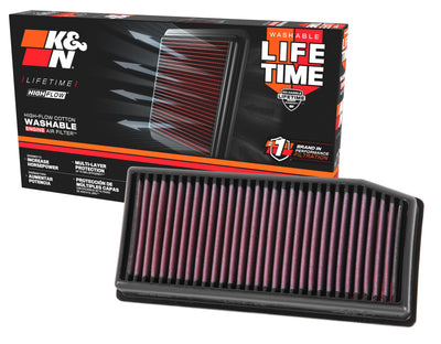 High-Flow Drop-In Replacement Air Filter <br> 15-18 Renault Captur Logan Clio