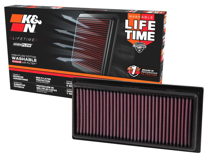 High-Flow Drop-In Replacement Air Filter <br> 14-24 Mitsubishi Mirage, 17-24 G4, 15-21 Toyota Avanza