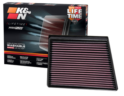 High-Flow Drop-In Replacement Air Filter <br> 16-24 Jaguar XF F-Pace XE
