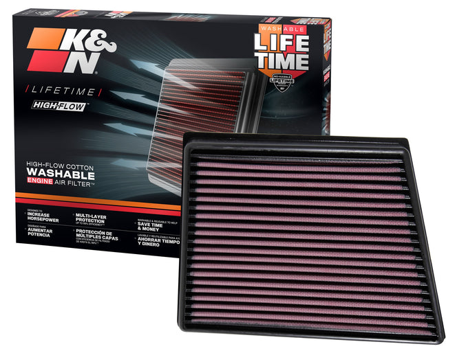 High-Flow Drop-In Replacement Air Filter <br> 16-24 Jaguar XF F-Pace XE