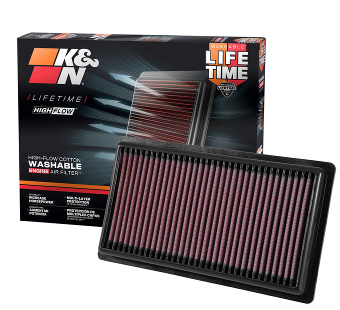 High-Flow Drop-In Replacement Air Filter <br> 18-25 Lexus RX450h+ Toyota Camry C-HR
