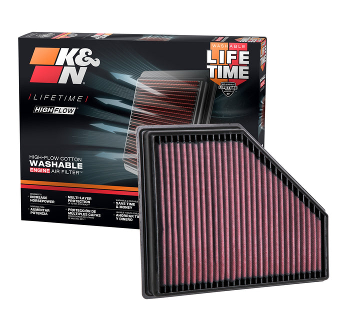 High-Flow Drop-In Replacement Air Filter <br> 20-26 Toyota GR Supra, 19-25 BMW 330i xDrive 330i