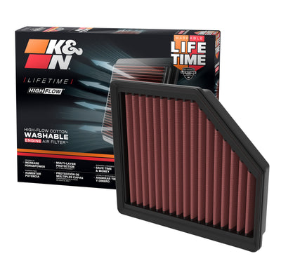 High-Flow Drop-In Replacement Air Filter <br> 21-25 Nissan Rogue, 22-24 MIT Outlander, 23-24 X-Trail