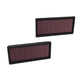 High-Flow Drop-In Replacement Air Filter <br> 20-25 Mercedes-Benz GLS580 GLE580, 18-21 S560