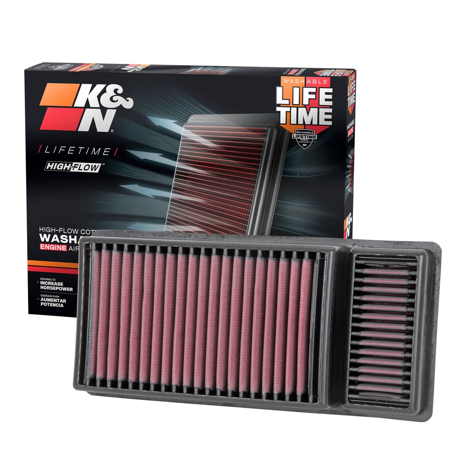 High-Flow Drop-In Replacement Air Filter <br> 11-16 Ford F-250 F-350 F-450 F-550 Super Duty, 11-13 F-650