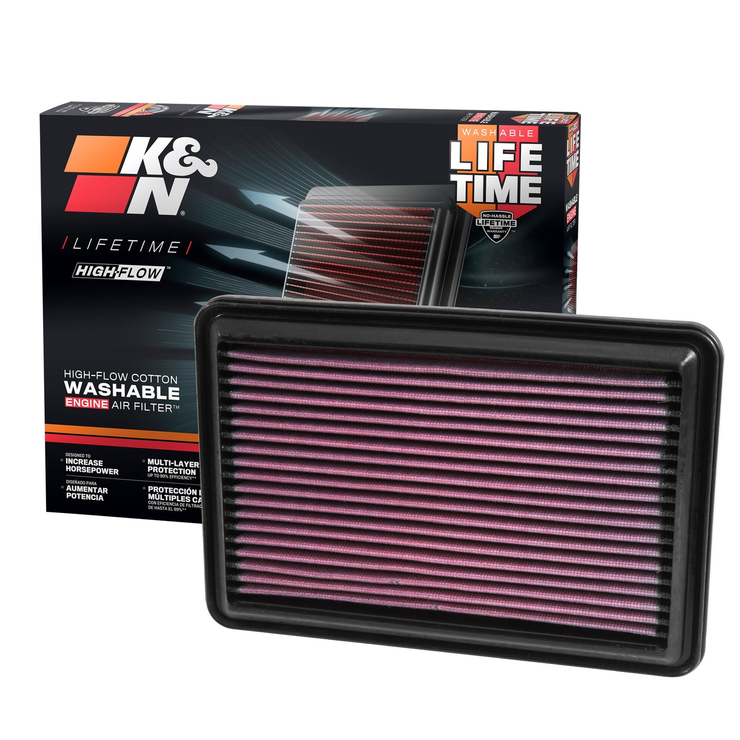 High-Flow Drop-In Replacement Air Filter <br> 14-22 Nissan Rogue Sport X-Trail Qashqai