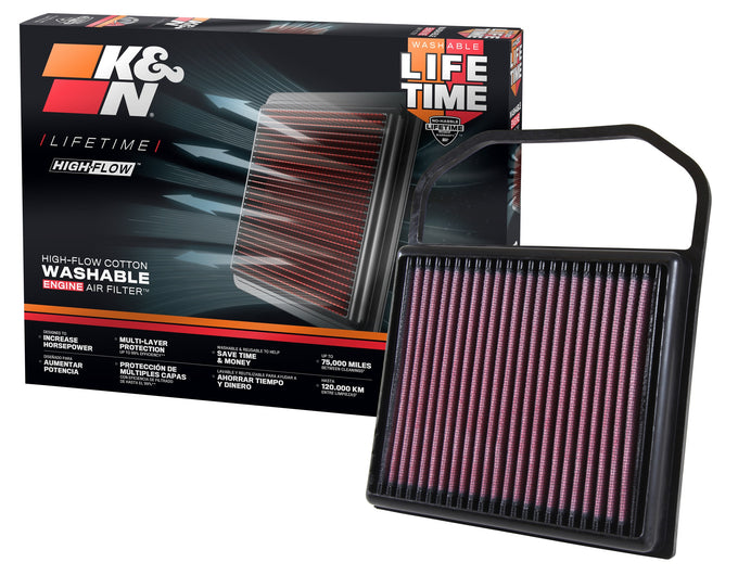 High-Flow Drop-In Replacement Air Filter <br> 2016 Mercedes-Benz C450 AMG, 17-22 C43 AMG GLC43 AMG
