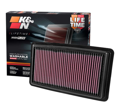 High-Flow Drop-In Replacement Air Filter <br> 18-25 Honda Odyssey, 19-25 Passport, 17-25 Ridgeline