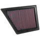 High-Flow Drop-In Replacement Air Filter <br> 2016-2019 Cadillac CT6
