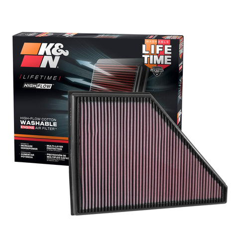 High-Flow Drop-In Replacement Air Filter <br> 18-26 Buick Enclave, 17-25 Cadillac XT5, 18-26 Traverse