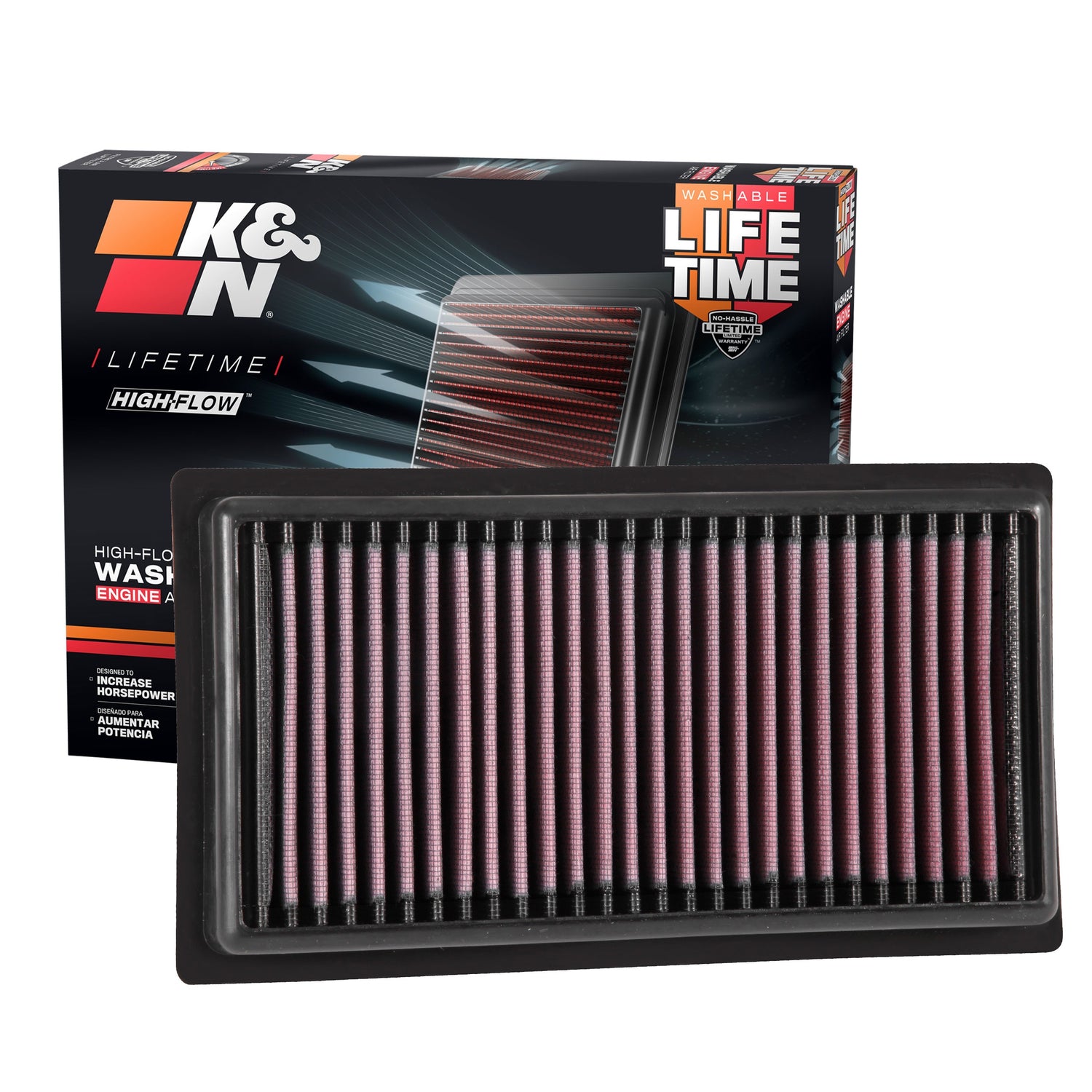 High-Flow Drop-In Replacement Air Filter <br> 17-20,22-25 Subaru BRZ, GR86 17-20 Toyota 86