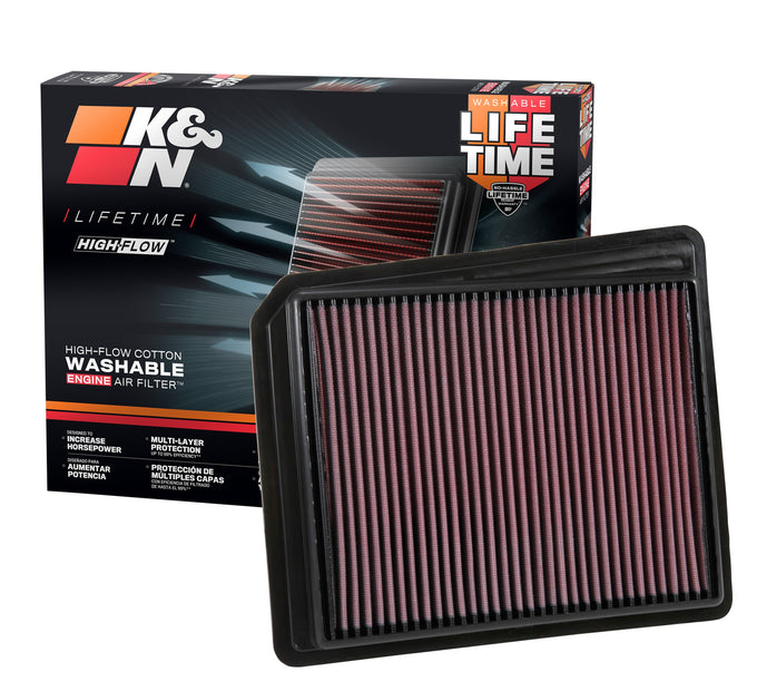 High-Flow Drop-In Replacement Air Filter <br> 2017-2024 Nissan TITAN