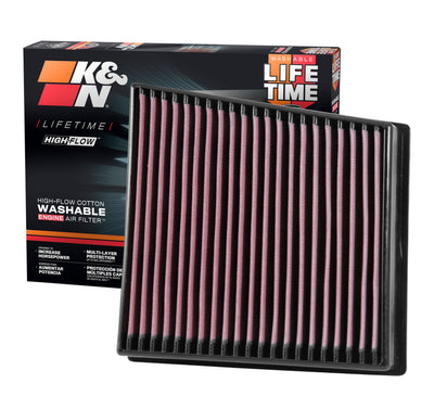High-Flow Drop-In Replacement Air Filter <br> 17-19 Chevy Silverado GMC Sierra 2500 3500 HD